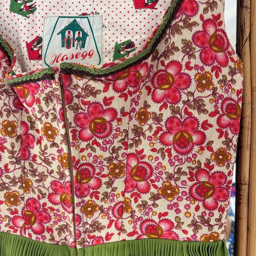 Lovely Vintage Dirndl Mini Dress - Picture 2 of 7